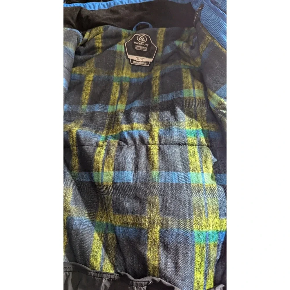 Men's Blue Ripzone Micro-Lite Waterproof Hooded Ski Snowboard Jacket‎
